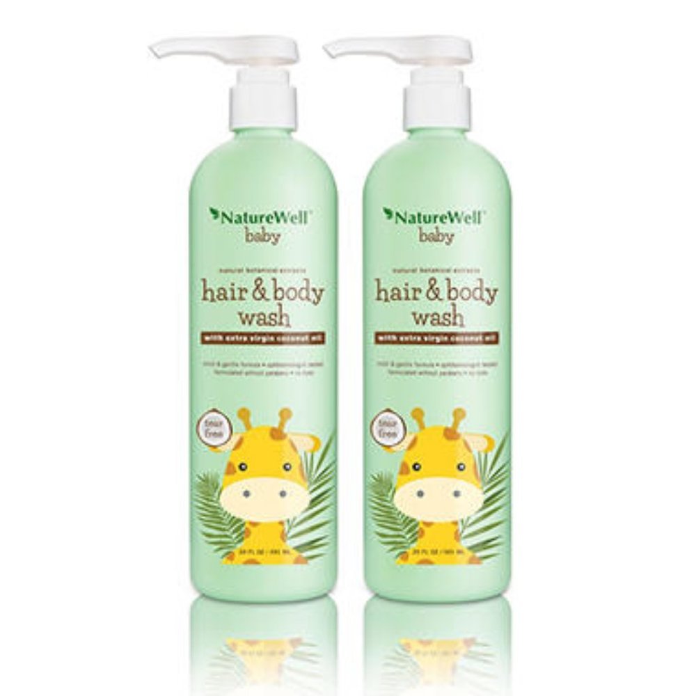 (DOUBLE-PACK) Nature Well Baby 2-in-1 No Tears Hair and Body Wash - Coconut